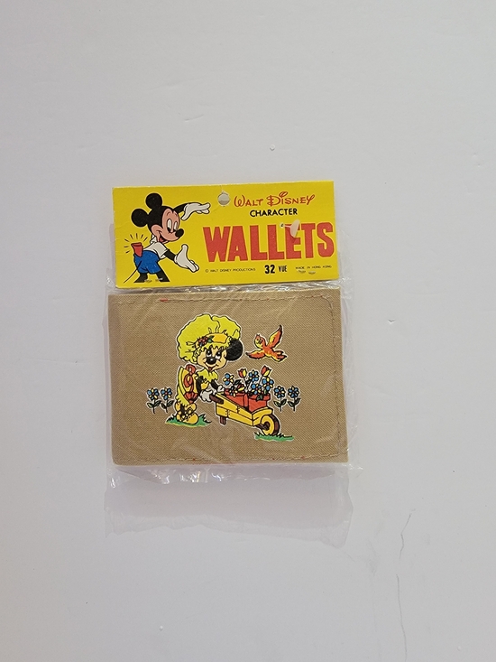 Disney Other - Disney Beige 'Pretty Minnie' Canvas Wallet with Red Accent